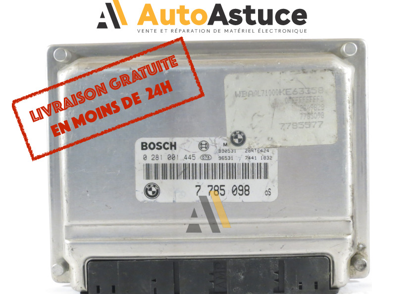 Calculateur BMW SERIE 3 E46 320D 136cv 7785098 BOSCH 0281001445 ...